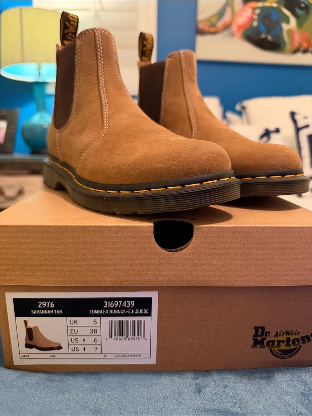 Dr. Martens Women’s Chelsea Boots - Savannah Tan Nubuck Leather